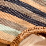 Blue Miami NWT Straw Bag SUPER BOHO Multicolor Stripe Beach/Pool/Shop tote bag Multiple Photo 16