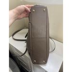 Kooba Everette Taupe Brown Leather Expandable Tote Shoulder Bag Gold Accents Photo 5