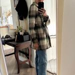Juicy Couture Vintage green Plaid Double-Breasted Women's wool Coat Photo 4