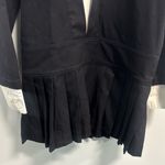 Plan C Dropwaist Pleated Dress Black & White Size M Size M Photo 4