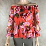 Marciano  Guess Women's Off The Shoulder Floral Top NWOT XS Photo 0