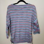 Ruby Rd. Top Knit Striped Petite Blue Purple Orange Pocket Cinched Sides Casual Size undefined Photo 6