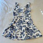 Blu Pepper Blue & White Mini Dress Photo 0