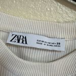 ZARA  Off-White Ribbed Tank Top Photo 3