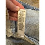 frame denim FRAME Rosette Puffed Sleeve Denim Light Blue Jean Jacket Size Small Photo 9