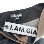 I am gia I.Am.Gia Estyn Pants Faux Leather Flare Bootcut Low Rise‎ Brown Size XXS Photo 9