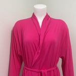 Eberjay Eberjey pink wrap robe with lace hem large Photo 3