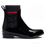 Coach Rivington black & red rain boots Photo 5