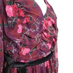 Eloquii  Elements Women's Chiffon Midi Plus Dress Size 18  with Belt NWT Photo 4