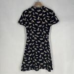 J.Crew Factory Cheetah Novelty Print V-Neck Short Sleeve Wrap Mini Dress Size 4 Photo 11
