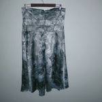 Newport News  16 Strapless Silver Floral Dreams Formal Dress Plus Photo 2