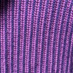 NAADAM Purple Two Tone Turtleneck High/Low Sweater, Wool/Cashmere Blend, Size S Photo 2