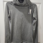 Nike Pro Hyperwarm Funnel Neck Gray Pullover Top Shirt 56323 Women's Medium L Photo 0