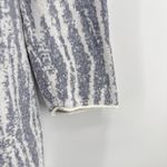 Nic+Zoe ‎ Blue/Gray Abstract Knit Open Front Linen Blend Cardigan Sweater Medium Photo 1