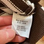 St. John Sport Women’s Brown & White Striped Cropped Knit Sweater Sz Sm Photo 94