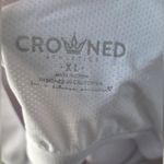 NWT Crowned Athletics White Essentials Crop Tank Top XL Photo 2