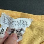 Escada Yellow Merino/Wool/ Silk Shirt Size 34 Photo 2