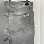 7 For All Mankind  Gray Gwenevere Distressed‎ Skinny Leg Ankle Jeans Photo 2