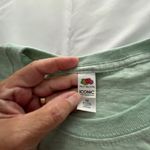 Fruit of the Loom  Mint Green Iconic T-Shirt with Booklovers Graphic. Size M Photo 1