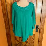 Zanzea bright green hippie chic bell sleeve blouse Photo 9