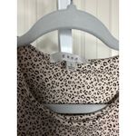 Gaze Leopard Print Bodysuit Tank Top Sleeveless Casual Trendy Size S Tan Photo 1
