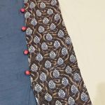 NWT Pigeon Blue and Brown Peacock Pom Pom Tunic Maxi Dress Indian Pakistani Photo 2