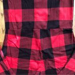Old Navy Onesie Red and Black Plaid Front Button Closure Pajamas Women’s Size L Photo 5