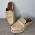 Zodiac Gizelle Chunky Platform Espadrille Mule Flats size 8 Tan Photo 0