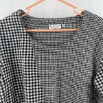 Habitat Tunic Top Small Lagenlook Art To Wear Artsy Gingham Mixed Checks Funky Photo 3