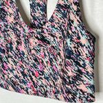 Zella Racerback Sports Bra Multicolor Green Pink Blue Size Small Round Neck Gym Photo 3