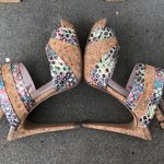 Vince Camuto Snakeskin Cork Heel Sandals Photo 2