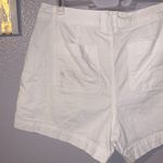 A New Day Stretch White High Rise Khaki Shorts Photo 5