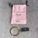 Kate Spade  Enamel Gold Tone Spot The Spade Bangle Bracelet Photo 2