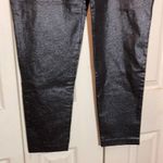 Versona  Contemporary Black Faux Leather Sparkle Leggings Size 12 Photo 5