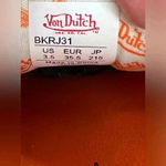 Von Dutch New  Vanderdutch Orange Lace Up CLASSIC SNEAKERS Shoes Size 3.5 Photo 6