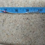 925 Italian Silver Anklet with pink beads Photo 4