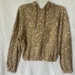 Steve Madden BB Dakota Sittin' Kitty Women's Animal Print Hoodie Brown Small Photo 0