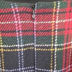 J London 100%‎ Wool Plaid Long Skirt Size 10 Red Photo 4