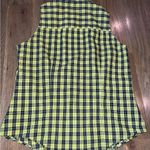 Rockies Yellow and Blue Plaid Sleeveless Shirt sz medium Photo 1
