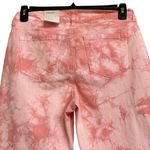 Style & Co SZ 8 Curvy Skinny Jeans Tie-Dye Mid-Rise Stretch Zip-Fly Coral Pink Photo 4