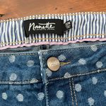 Nanette Lepore Nanette by Polo Dot Denim Bermuda Shorts Photo 1