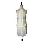 Haute Hippie Dress Women Medium Ivory Swan White Mirage Strappy Back Micro Mini Photo 3