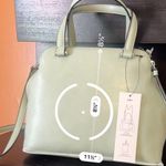 Calvin Klein desert sage Garnet Triple Compartment Zipper Satchel 2-in-1 NWT$188 Photo 10