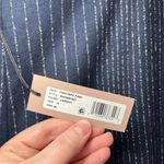 Rebecca Taylor Tailored by  Navy Blue Pinstripe Wide Leg Dress Pants Size 14 Photo 9