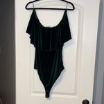 Lavender Field  Dark Green Velvet Bodysuit Photo 5