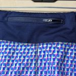 Athleta Women’s Running Shorts XL –Geometric Print, Phone Pockets, Zip Waistband Photo 5