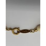 VTG DESIGNER NAPIER CREAM BEAD BALL GOLD TONE LOVELY BRACELET RARE JEWELRY 7" Photo 4