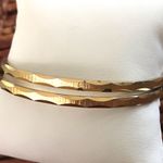 Monet  Gold Tone Bangle Bracelet Set of Two Photo 1