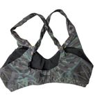 Yoga Democracy Sports Bra Womens Small Green Black Yoga Pilates Gym Strappy NWT Photo 1