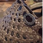 Brighton  Braided Mule Slide Kitten heal leather sole W7 vacation weatern Photo 4